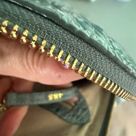 Brahmin Crocodile Embossed Gray /Blue Backpack - Picture 11 of 17